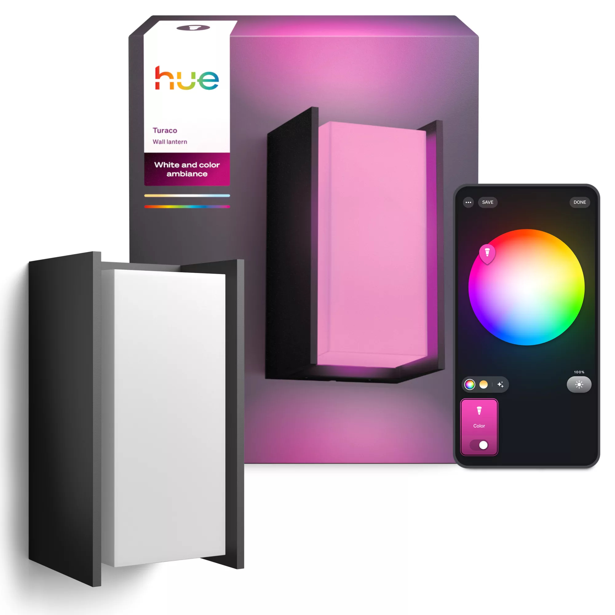 Philips by Signify Philips Hue White and colour ambience Turaco Outdoor wall light – image 4