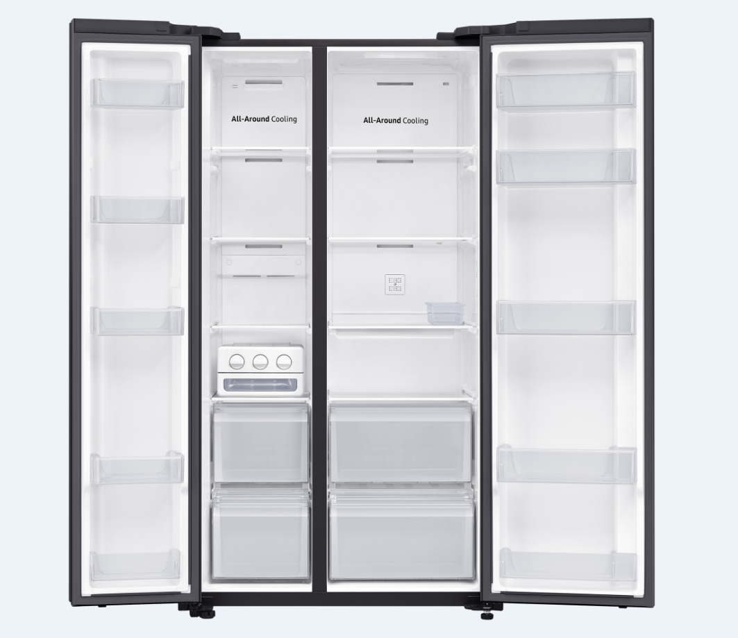 Samsung RS62R50012C/TR side-by-side refrigerator Freestanding Black – image 3
