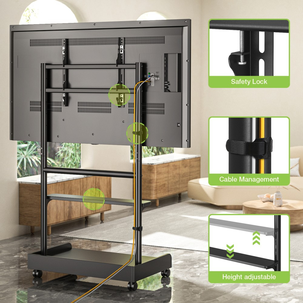 Techly ICA-TR701 TV mount/stand 2.18 m (86") Black – image 6