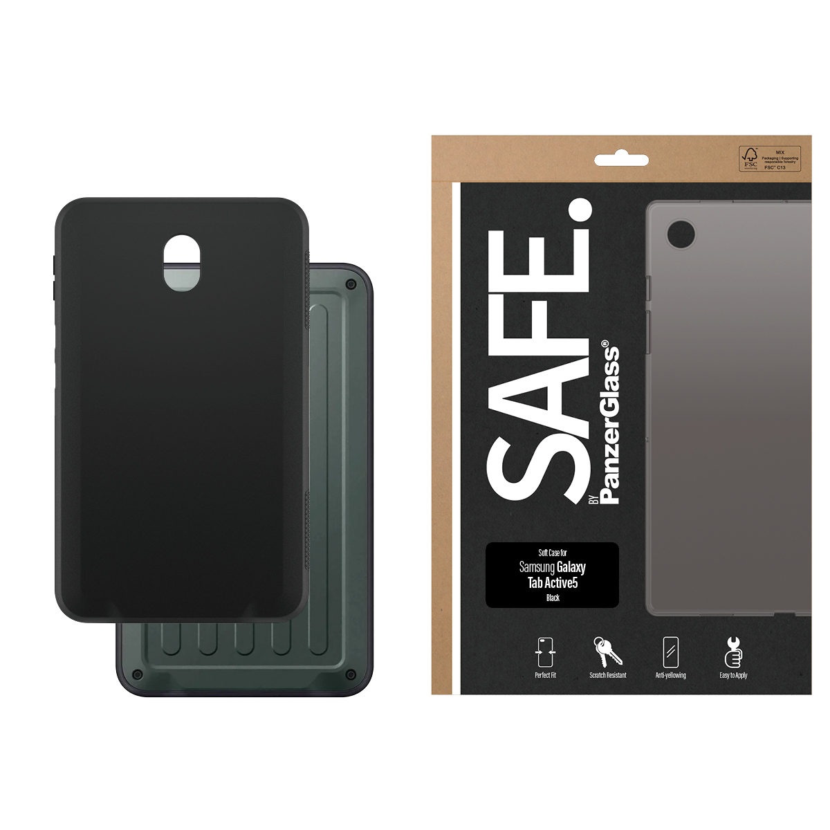 PanzerGlass SAFE. by PanzerGlass® TPU Case Black Samsung Galaxy Tab Active5 – image 2