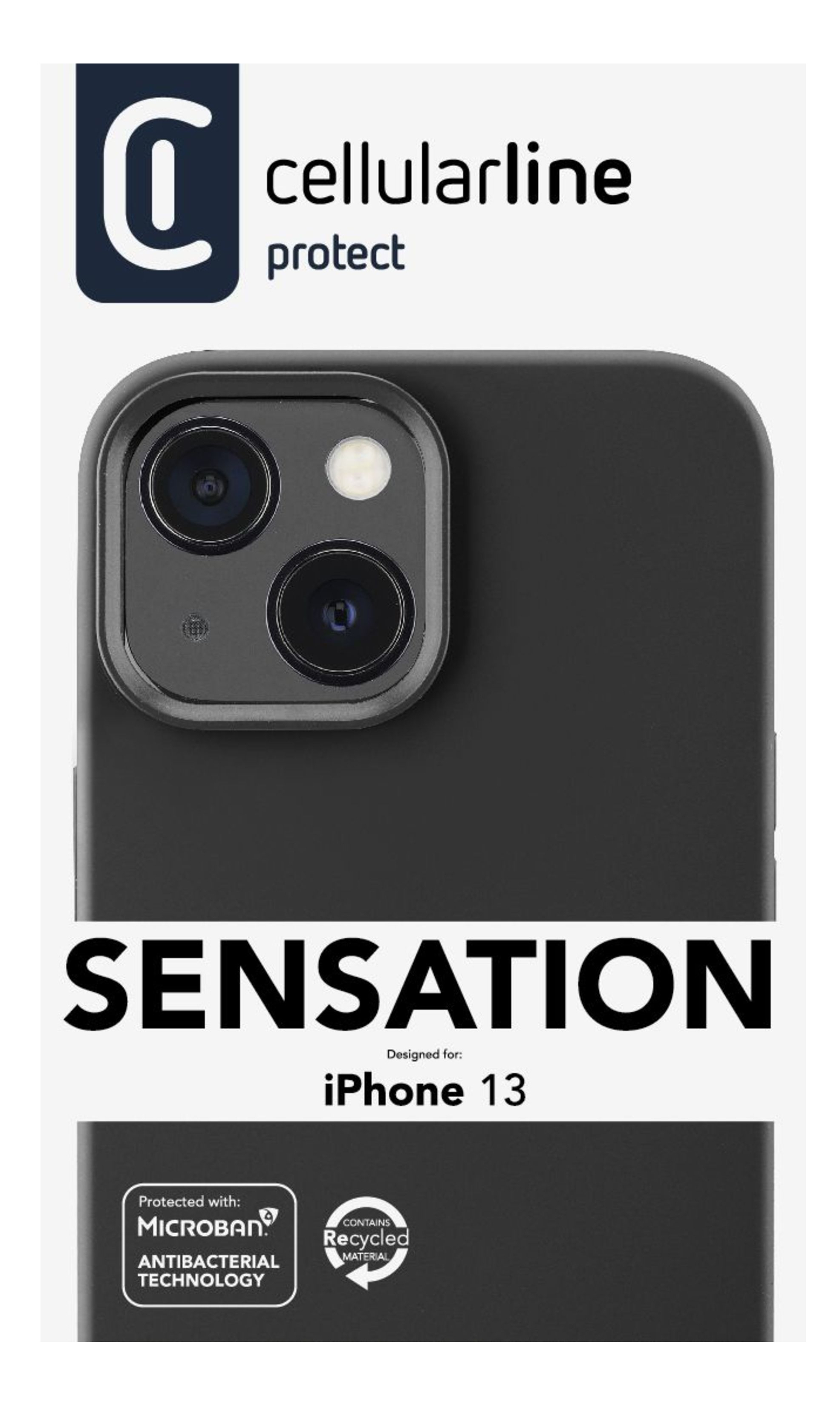 Cellularline Sensation - iPhone 13 Soft-touch silicone case with built-in Microban® antibacterial technology – image 6