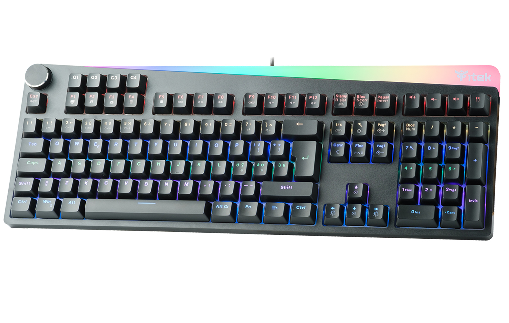 itek X31 keyboard Gaming USB Italian Black – image 4