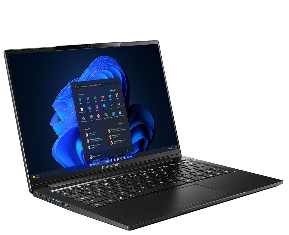 bluechip TRAVELline U14W15 Intel Core Ultra 7 155U Computer portatile 35,6 cm (14") 16 GB DDR5-SDRAM 500 GB SSD Nero