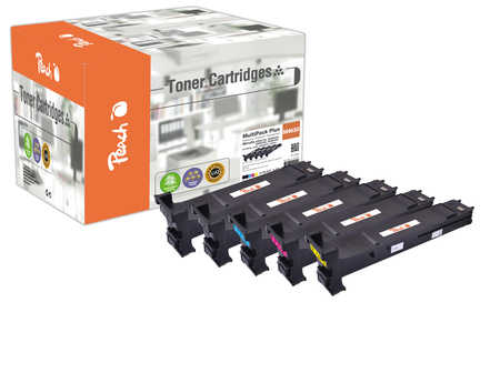 Peach PT1094 toner cartridge 5 pc(s) Compatible Black, Cyan, Magenta, Yellow