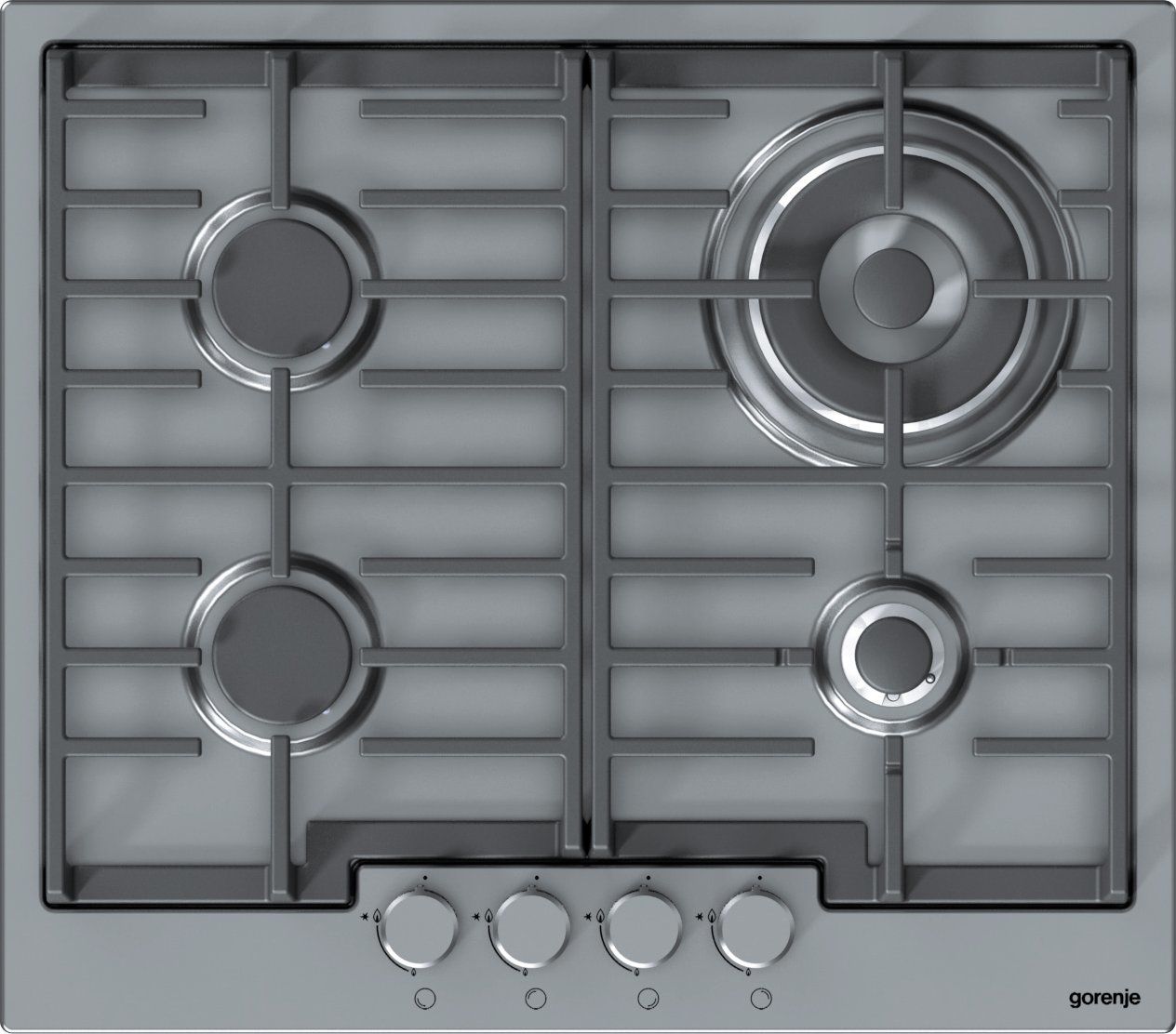 Gorenje GW6N41IX Stainless steel Built-in Gas 4 zone(s)