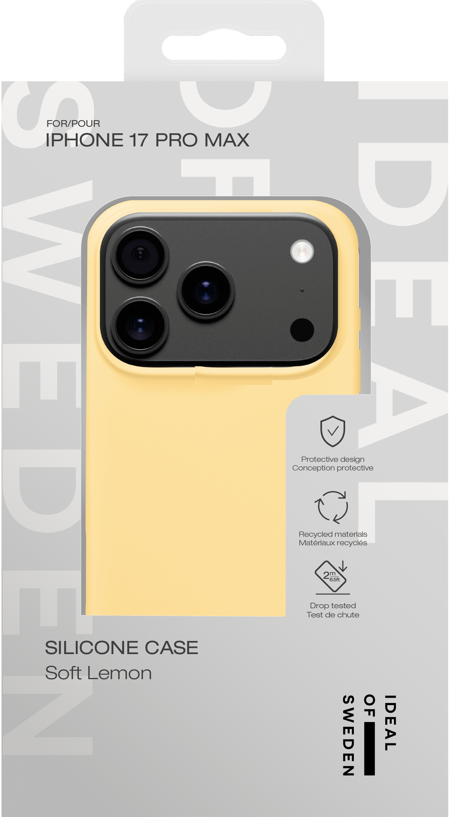 iDeal of Sweden Silicone Case iPhone 17 Pro Max Soft Lemon – image 3