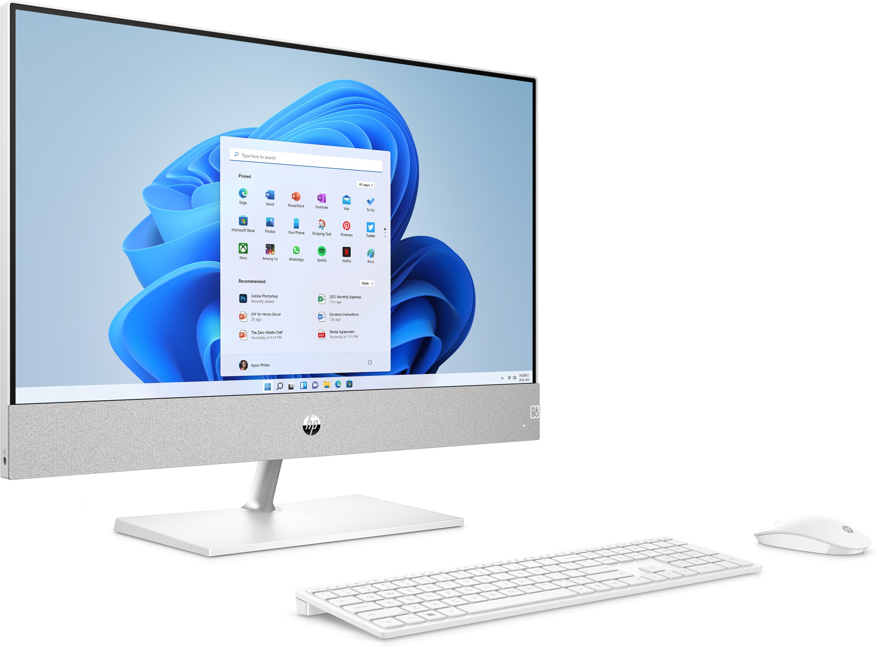 HP Pavilion 24-ca0017na AMD Ryzen™ 7 5700U 60.5 cm (23.8″) 1920 x 1080 pixels All-in-One PC 16 GB DDR4-SDRAM 1 TB SSD Windows 11 Home Wi-Fi 6 (802.11ax) White image 2