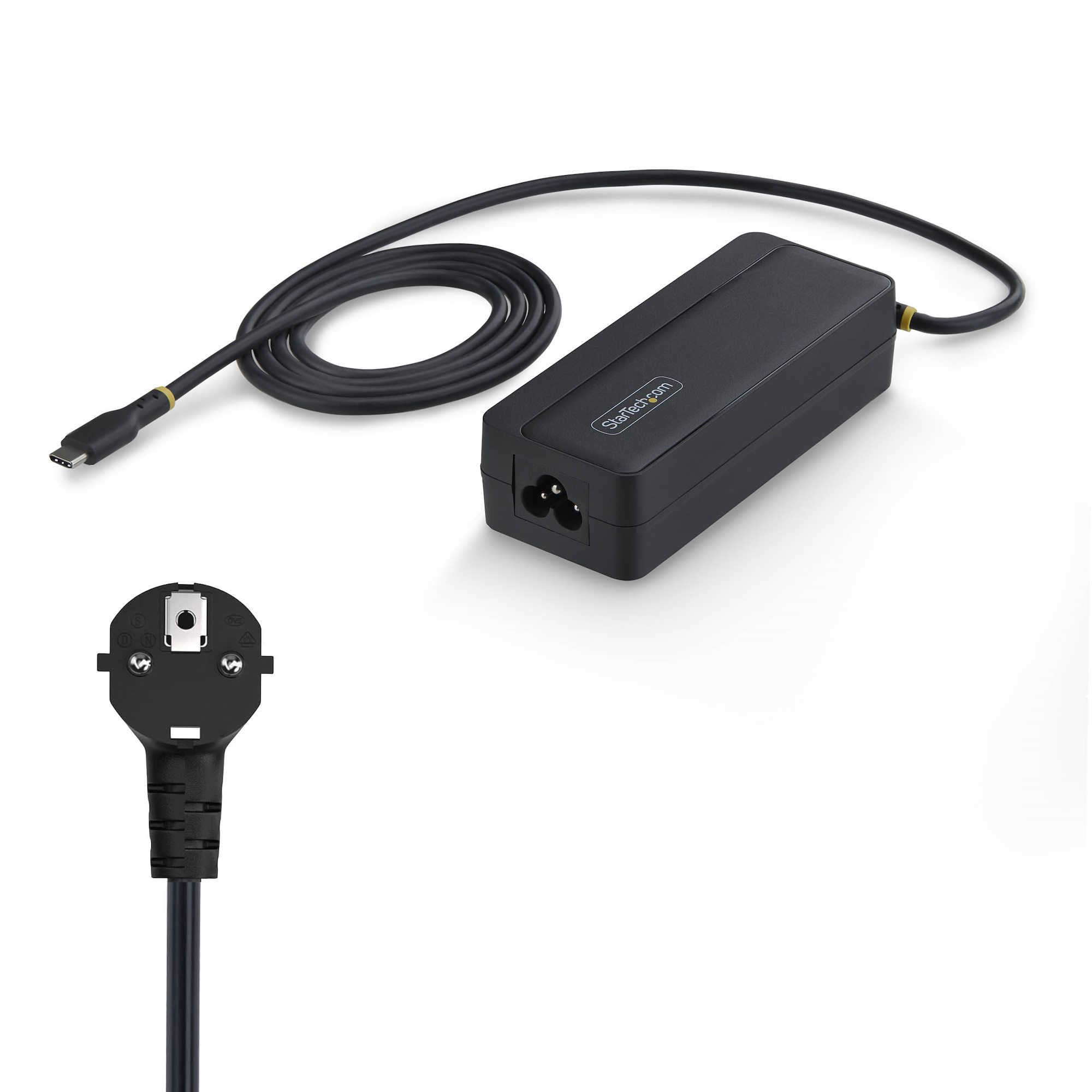 StarTech.com Chargeur USB-C pour Ordinateur Portable de 140W avec Câble USB-C Intégré de 1,2m, Adaptateur Secteur GaN pour MacBook M3/M4/M5 Pro/Max, Dell Pro/Plus/Premium