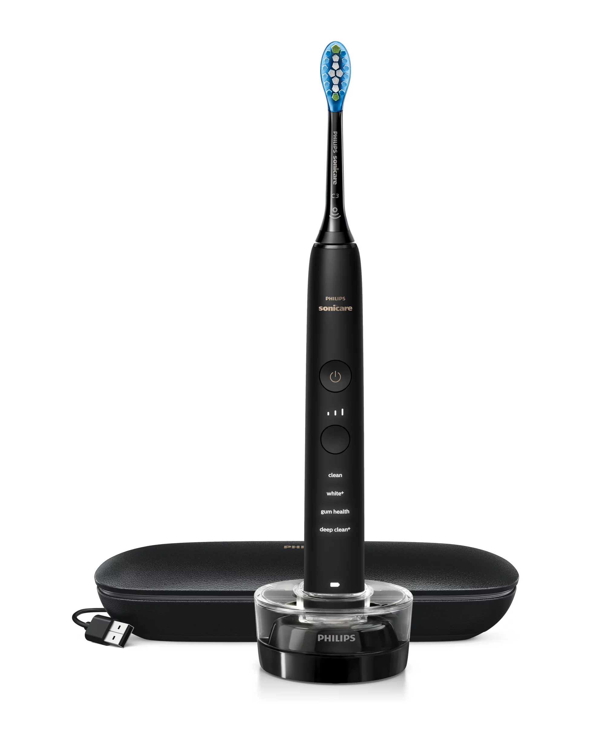 Philips DiamondClean 9000 HX9911/39 Sonic electric toothbrush with accessories - Black – image 1