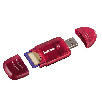 Hama 114729 card reader USB 2.0 Red – image 2