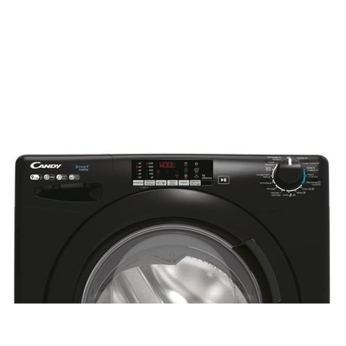 Candy Smart Inverter CSWS496TWMBBE/FR washer dryer Freestanding Front-load Black – image 2