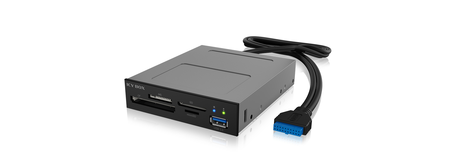 ICY BOX IB-872-i3 card reader USB Internal Black – image 2