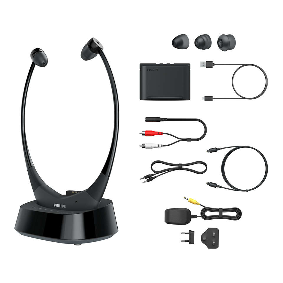 Philips TAE8005BK/00 headphones/headset Wired & Wireless In-ear, Under-chin TV Black – image 6