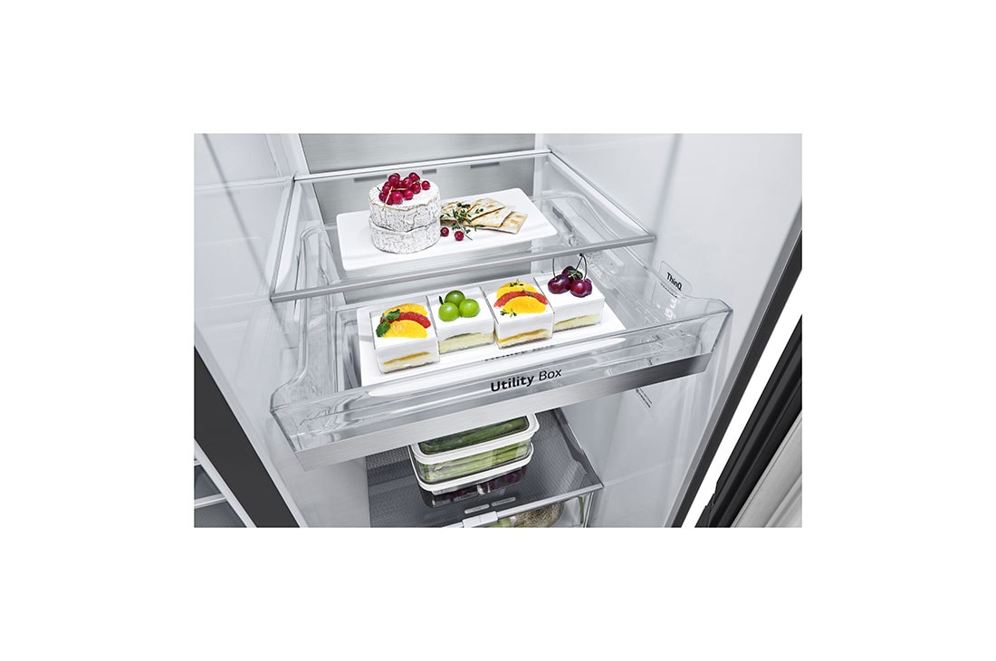 LG GC-X257CQFS side-by-side refrigerator Freestanding – image 7