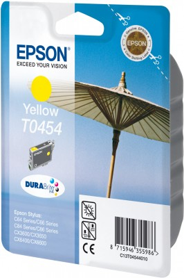 Epson T0454 Yellow DURABrite Ink Cartridge (Parasol) – image 3