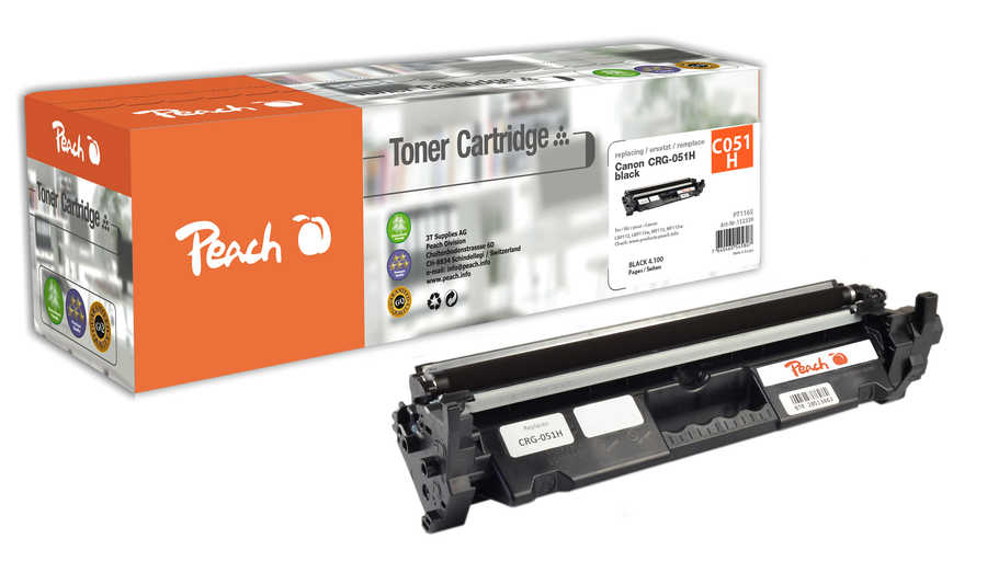 Peach PT1165 toner cartridge 1 pc(s) Compatible Black