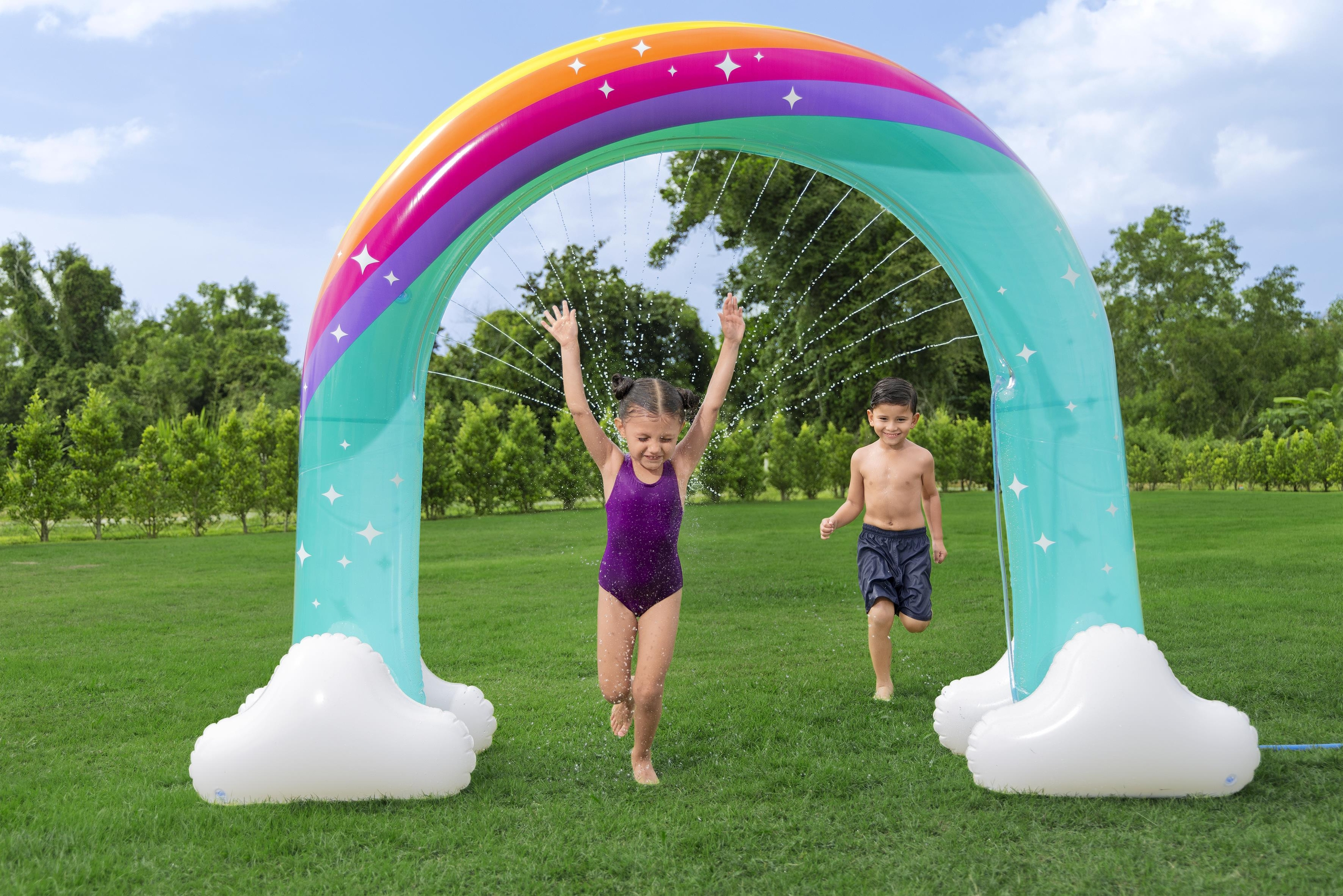Resim Bestway Jumbo Rainbow Dreams Şişme Fıskiye 2,21 m x 71 cm x 1,93 m