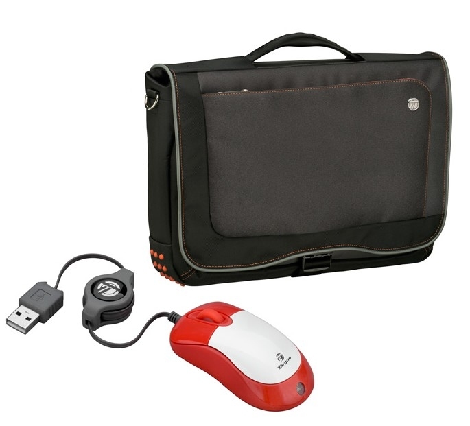 Targus X-mas Bundle: 15.4" Urban Messenger + Mini Retractable Mouse
