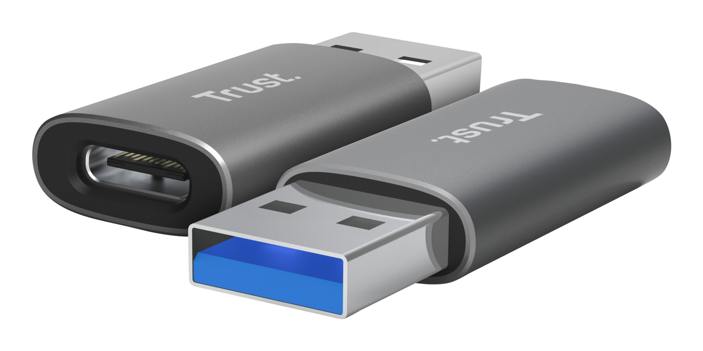 Trust Calyx USB Type-C USB Type-A Grey