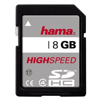 Hama HighSpeed SDHC Card 8 GB, Class 4