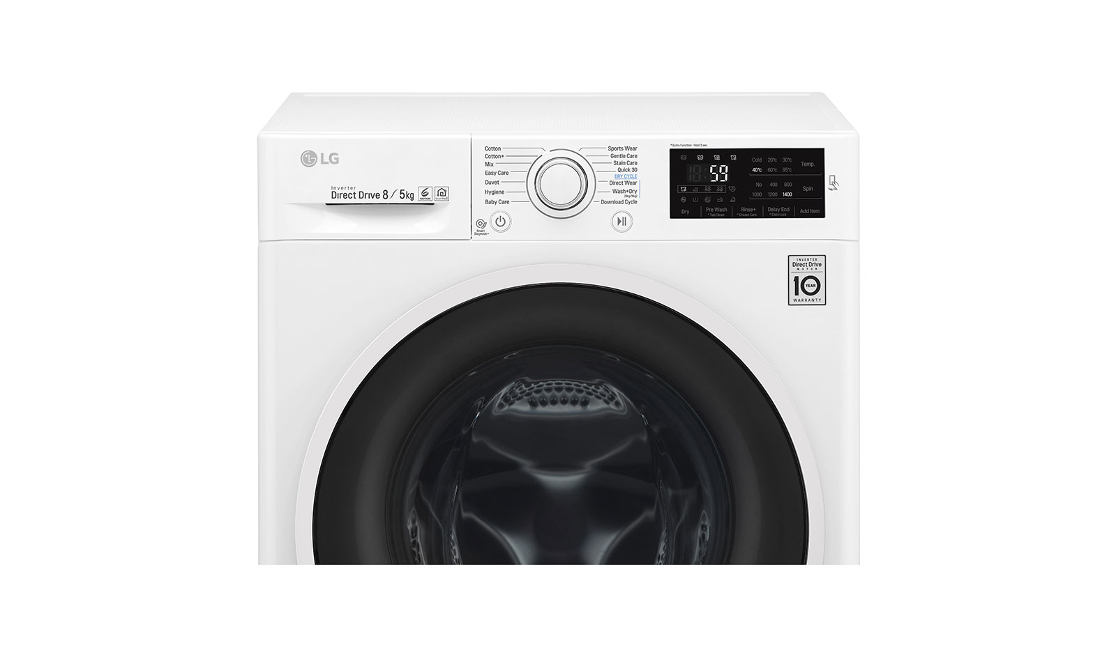 LG F4J6TMP0W washer dryer Freestanding Front-load White – image 5