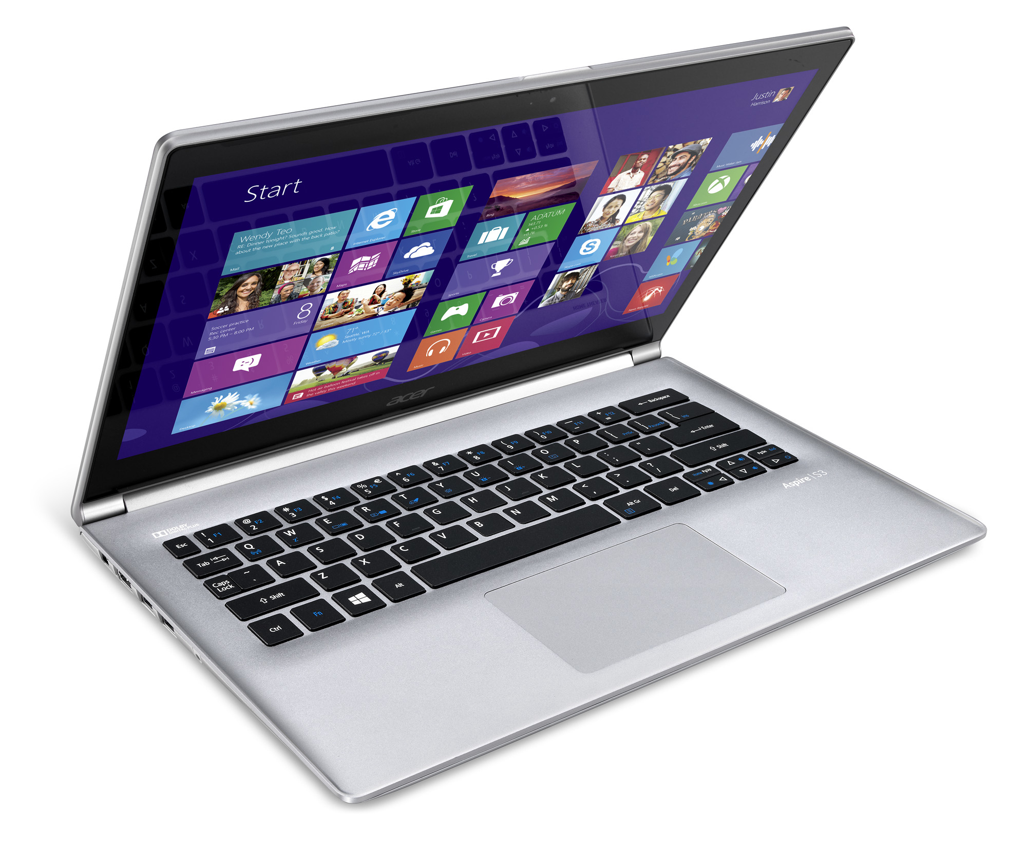 Acer Aspire 392G-54204G1.02tws Intel® Core™ i5 i5-4200U Laptop 33.8 cm (13.3") Touchscreen HD 4 GB DDR3L-SDRAM 1 TB HDD+SSD NVIDIA® GeForce® GT 735M Windows 8.1 – image 3