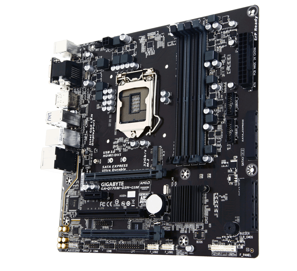 GIGABYTE GA-Q170M-D3H-GSM (rev. 1.0) – image 2