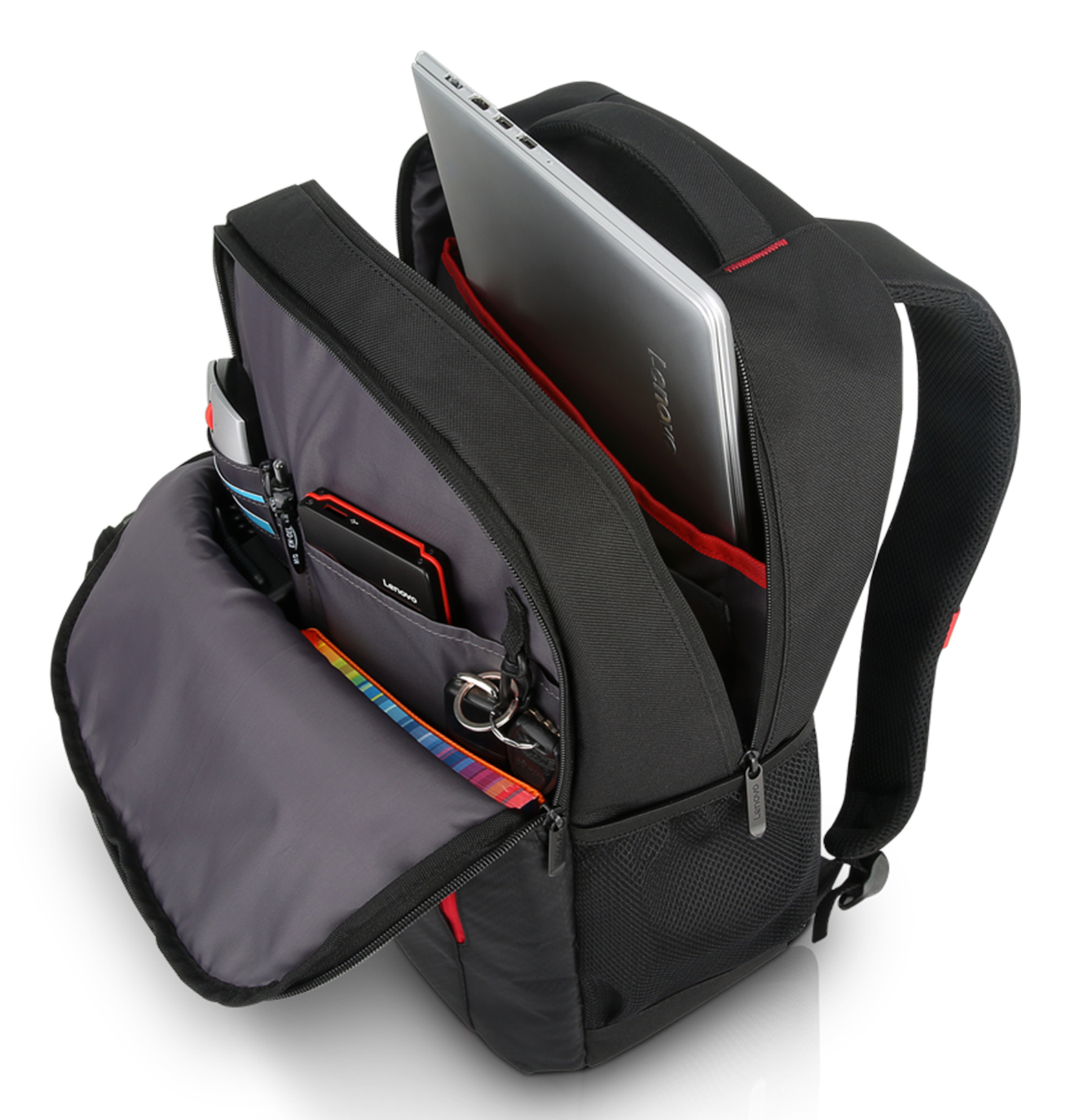Lenovo B515 39.6 cm (15.6") Backpack Black, Red – image 5