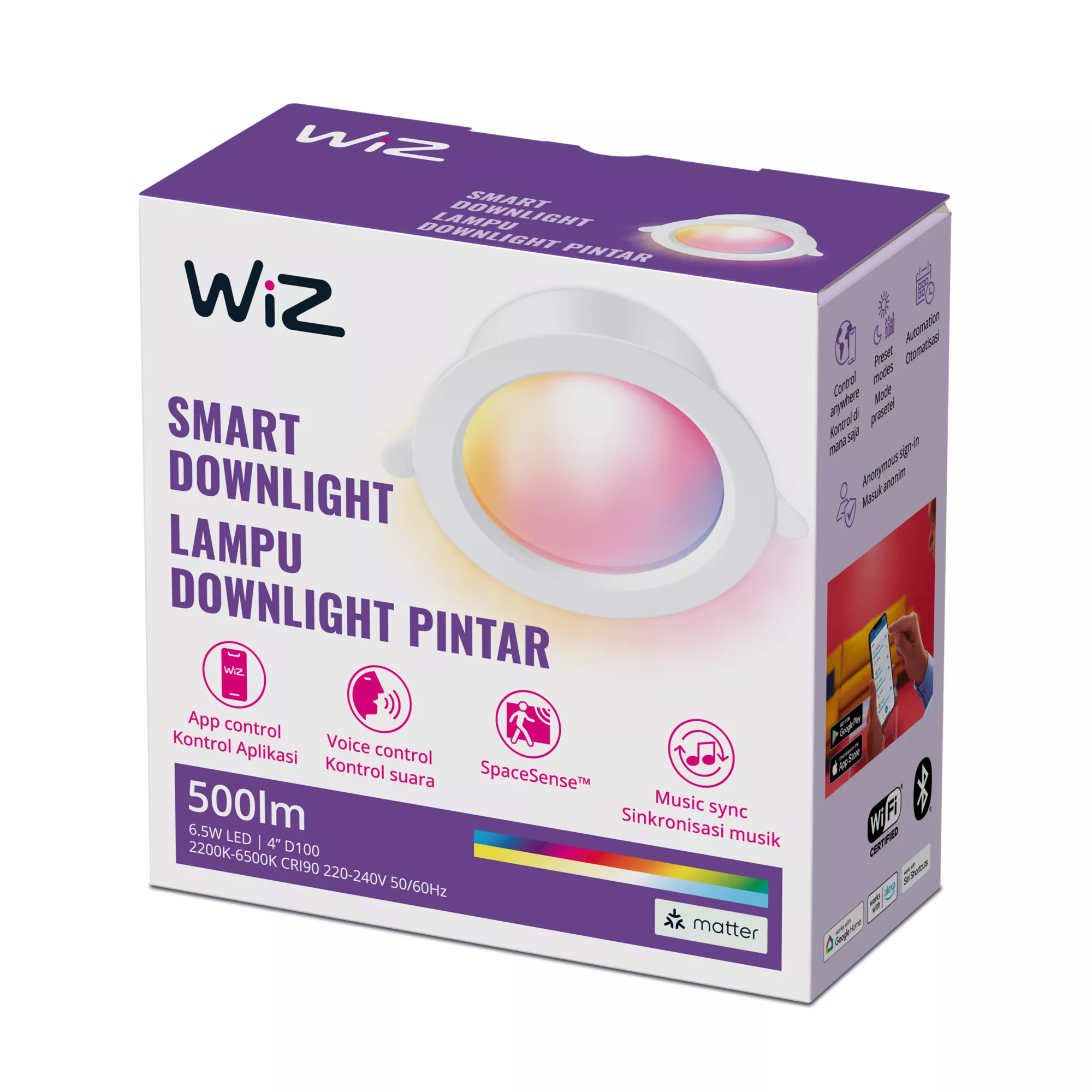 WiZ 8719514554733 smart lighting Smart lighting spot Wi-Fi/Bluetooth – image 2