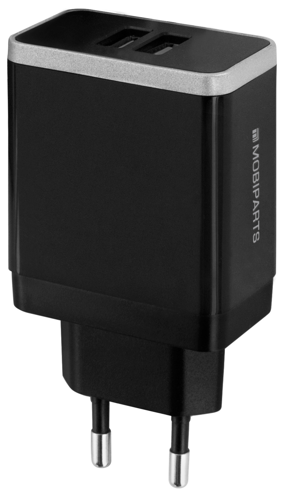Mobiparts Wall Charger Dual USB 2.4A Black – image 1
