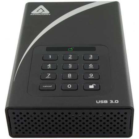 Origin Storage FIPS validated 3TB Aegis Padlock DT Secure USB 3.0 256-bit AES hdwr encryption image 3