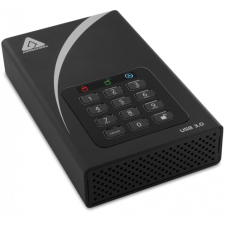 Origin Storage FIPS validated 3TB Aegis Padlock DT Secure USB 3.0 256-bit AES hdwr encryption image 1