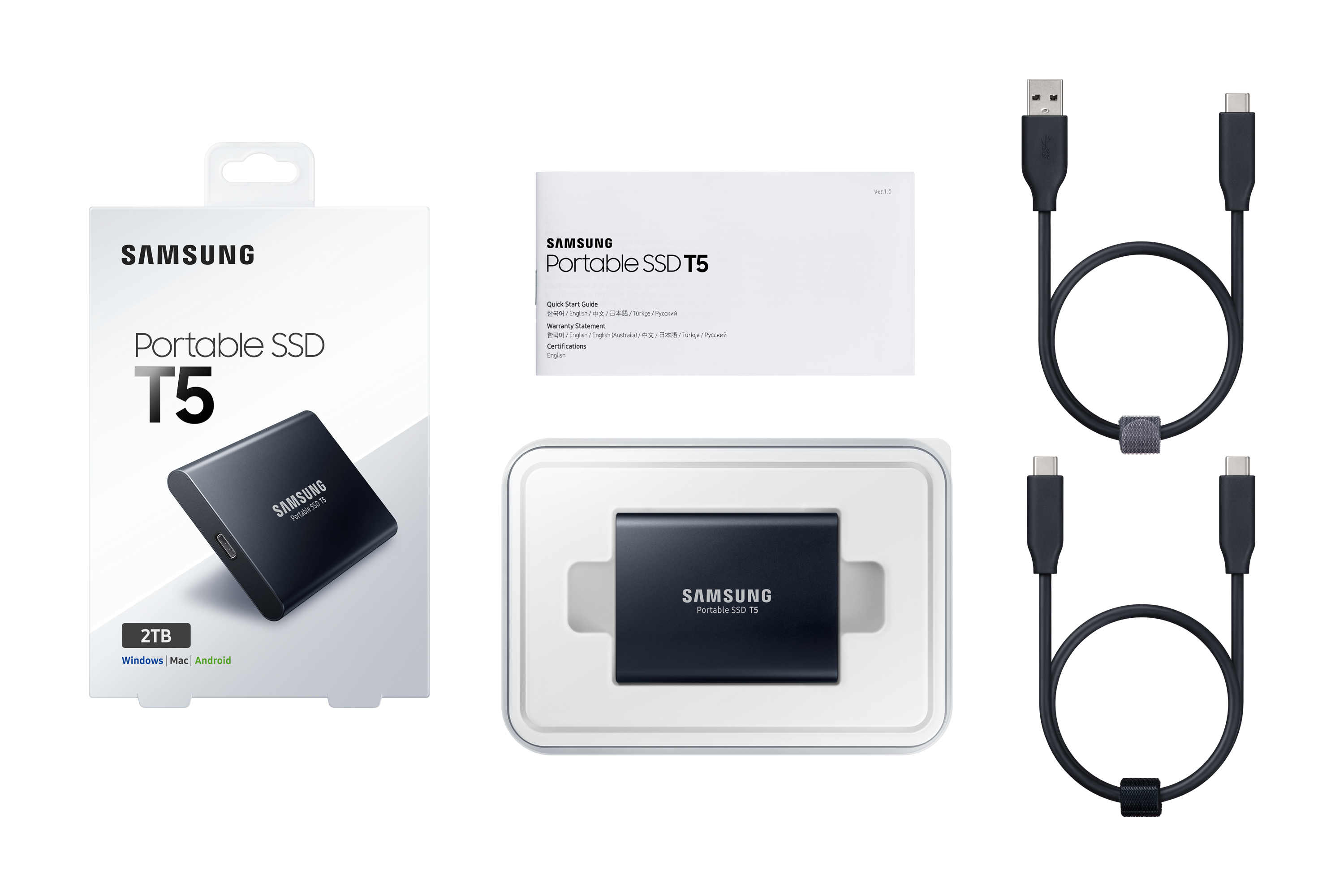 Samsung T5 2 TB USB Type-C 3.2 Gen 2 (3.1 Gen 2) Black image 12