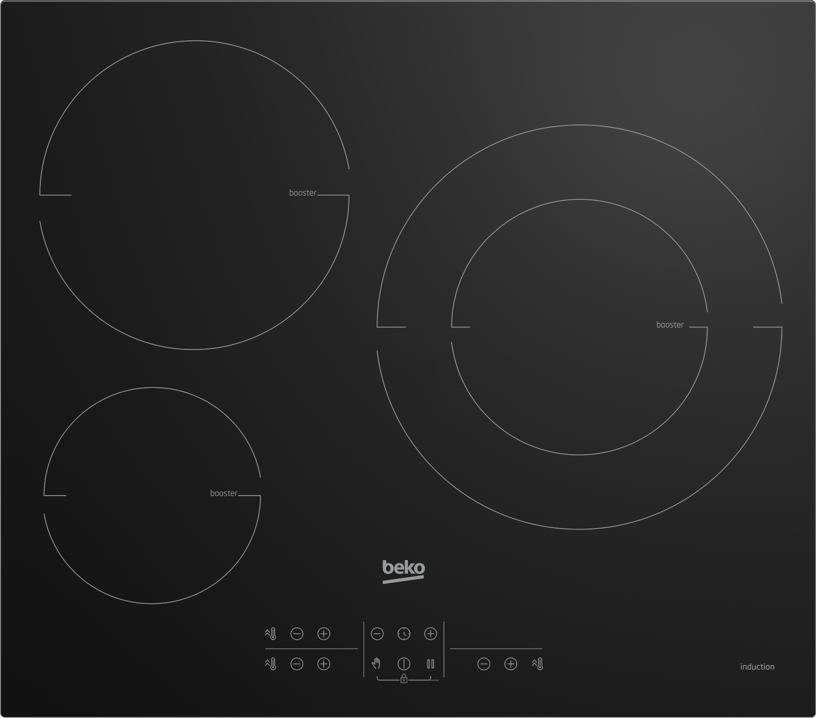 Beko HIIS63206M hob Black Built-in