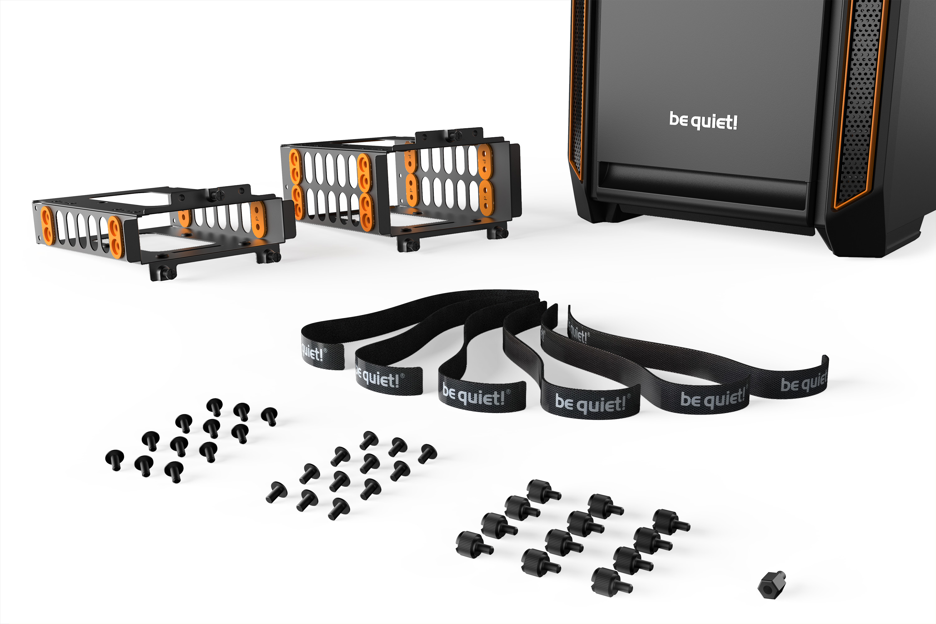 be quiet! Silent Base 601 Window Midi Tower Black, Orange image 9