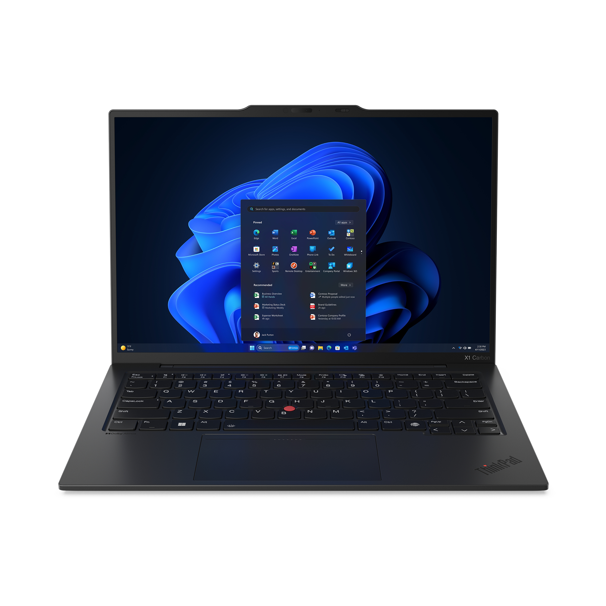 Lenovo ThinkPad X1 Carbon Intel Core Ultra 7 155U Computer portatile 356 cm (14") WUXGA 32 GB LPDDR5x-SDRAM 512 GB SSD Wi-Fi 6E