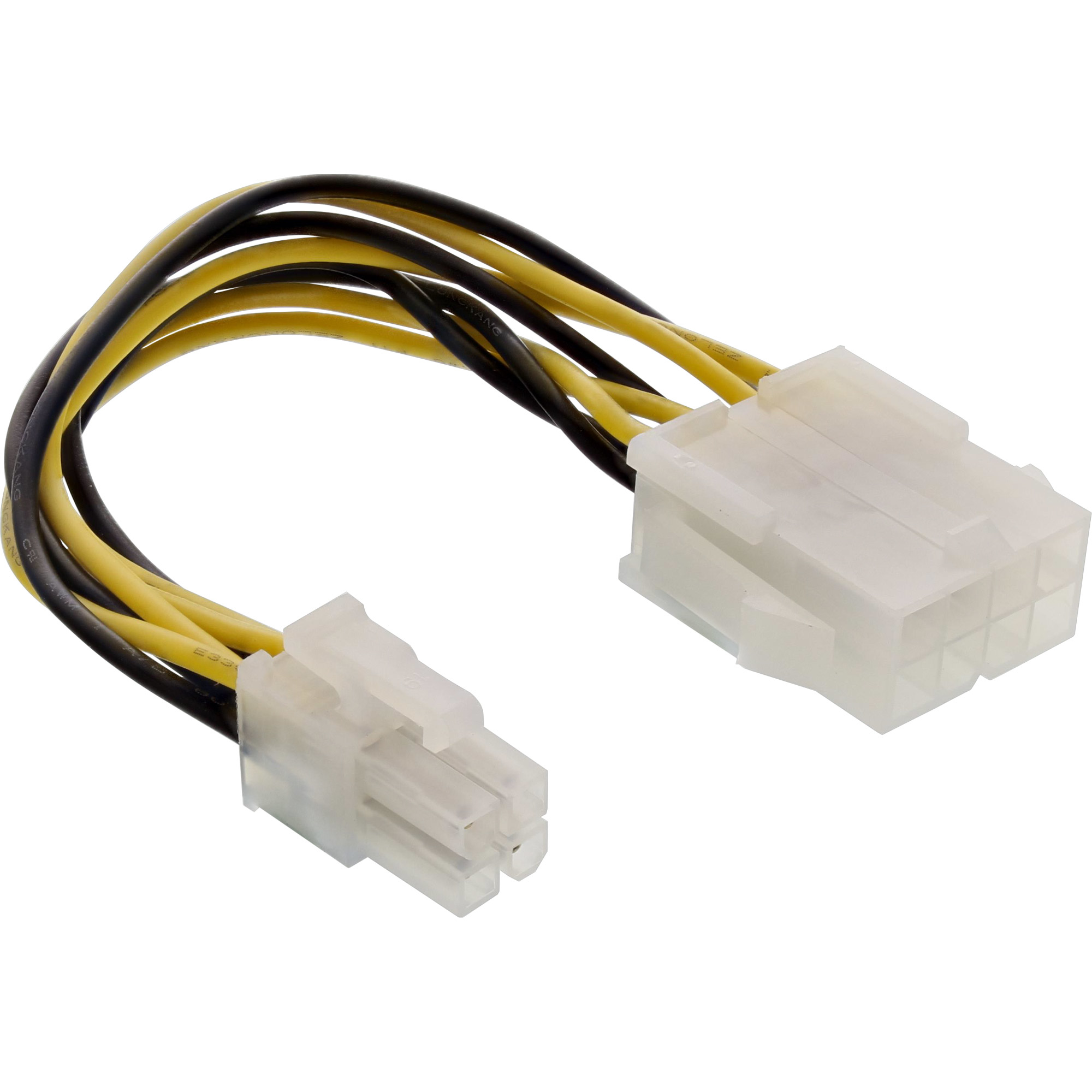 InLine Mainboard Power Adapter ATX 2.0/EPS 8pin / 12V ATX1.3 4pin 0.15m