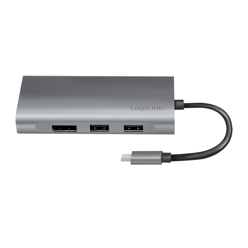 LogiLink UA0382 laptop dock/port replicator Wired USB 3.2 Gen 1 (3.1 Gen 1) Type-C Silver – image 5