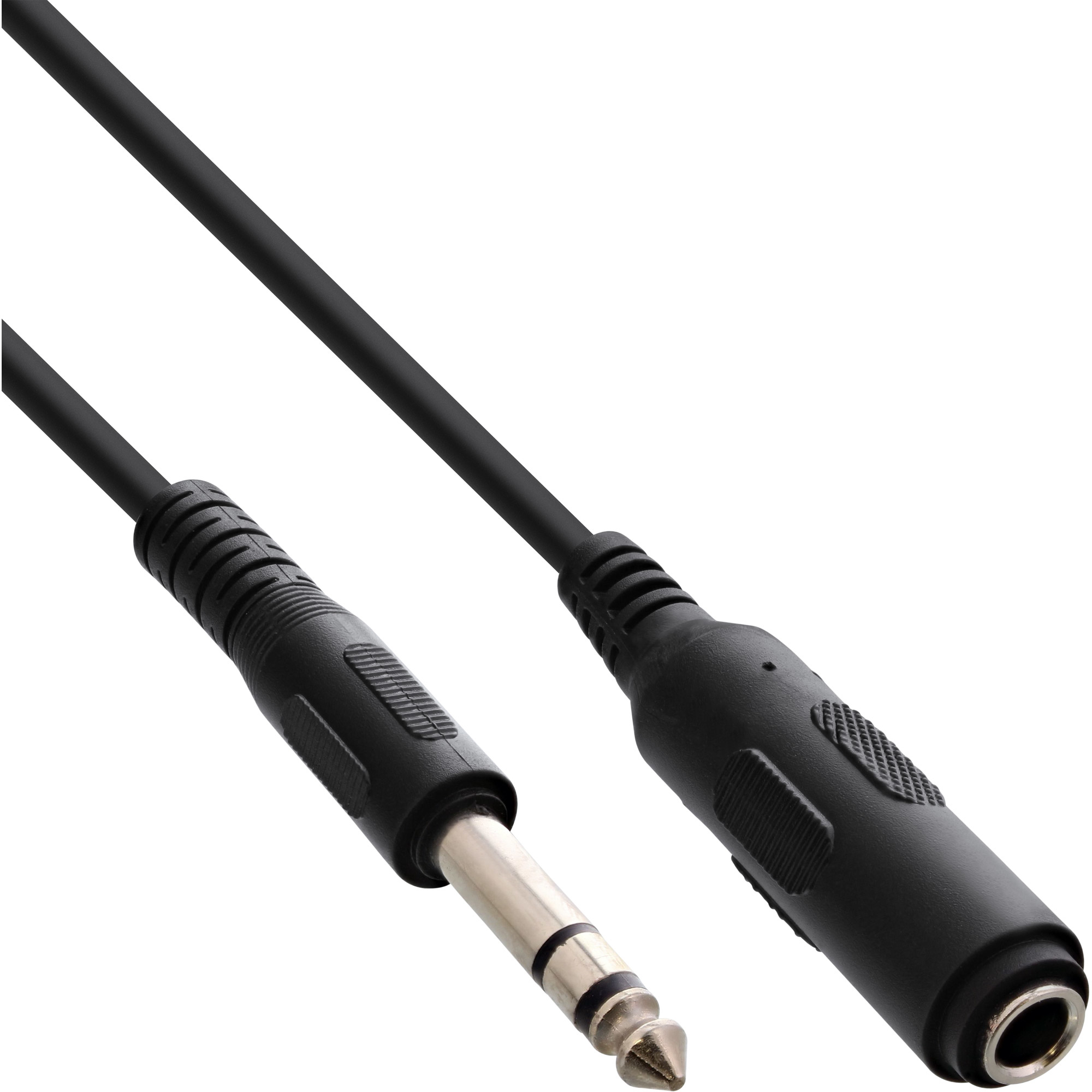 InLine 99935A 5m Ses Uzatma Kablosu, 6.35mm Erkek - 6.35mm Dişi, Siyah