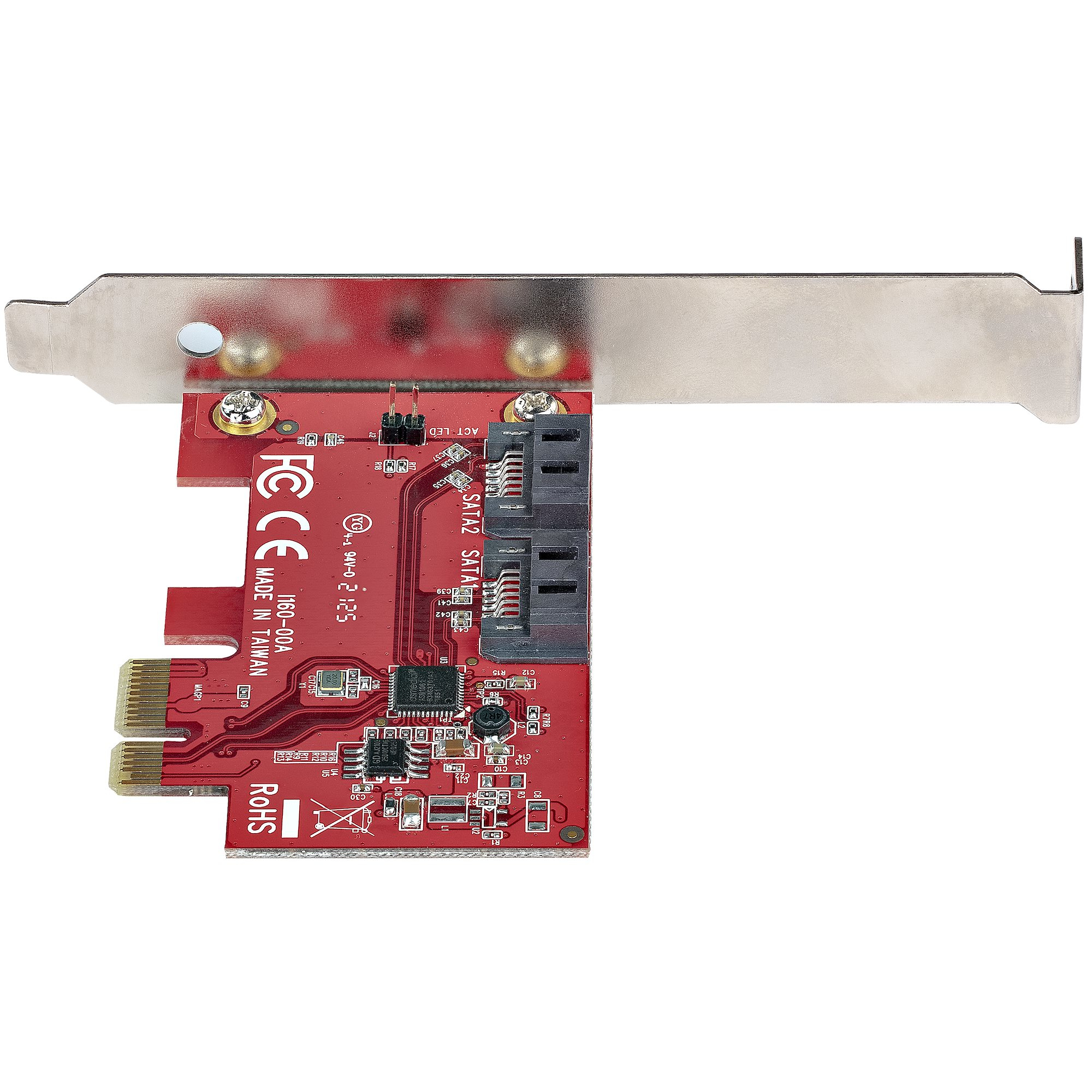 StarTech.com SATA PCIe Card - 2 Port PCIe SATA Expansion Card - 6Gbps - Full/Low Profile - PCI Express to SATA Adapter/Controller - ASM1061 Non-Raid - PCIe to S – image 4