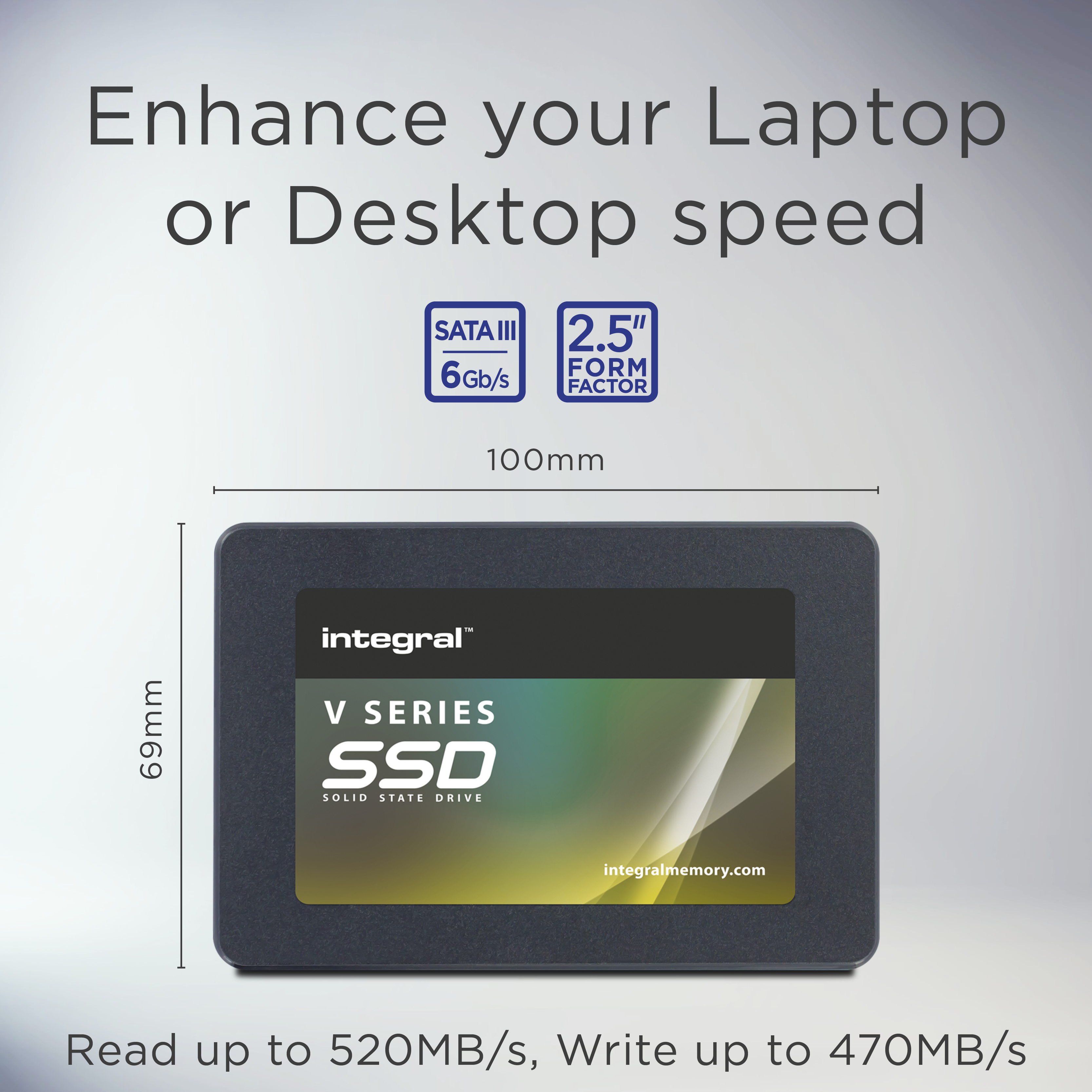 Integral 500GB SSD 4 PCK 2.5INCH SATA 3 R-520MB/s W-470MB/s TBW 150 V SERIES 2 image 8
