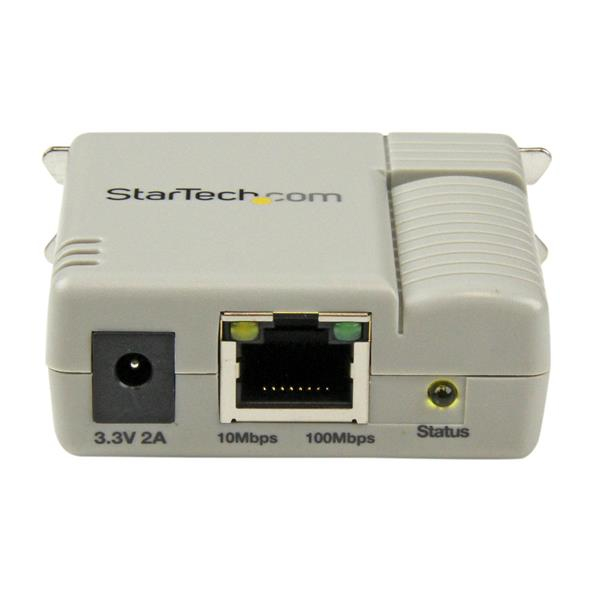 StarTech.com 1 Port 10/100 Mbps Ethernet Parallel Network Print Server – image 2