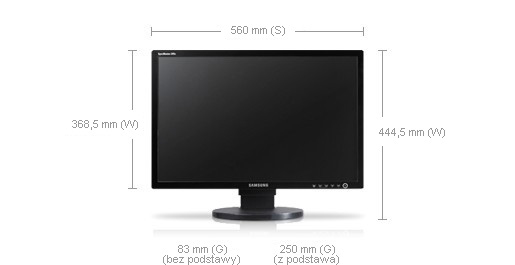 Samsung SM245B 24" LCD Monitor Black – image 5