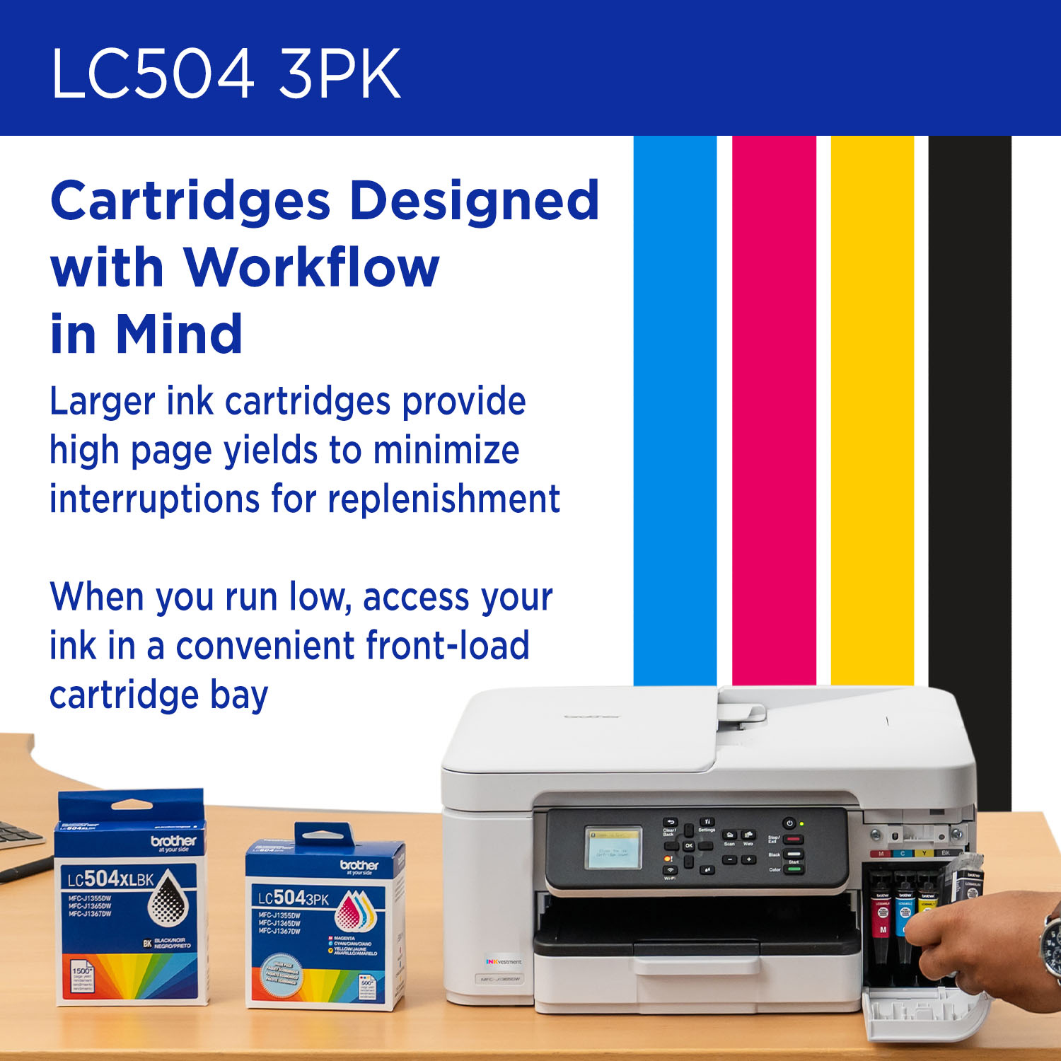 Brother LC5043PKS ink cartridge 3 pc(s) Original Standard Yield Cyan, Magenta, Yellow – image 7