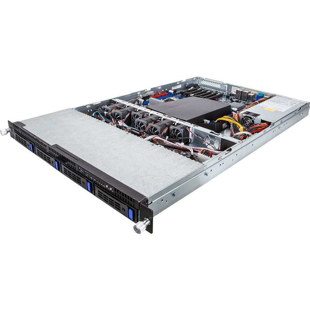 GIGABYTE R160-S34 Intel® C612 LGA 2011-v3 Rack (1U) Black, Grey – image 2