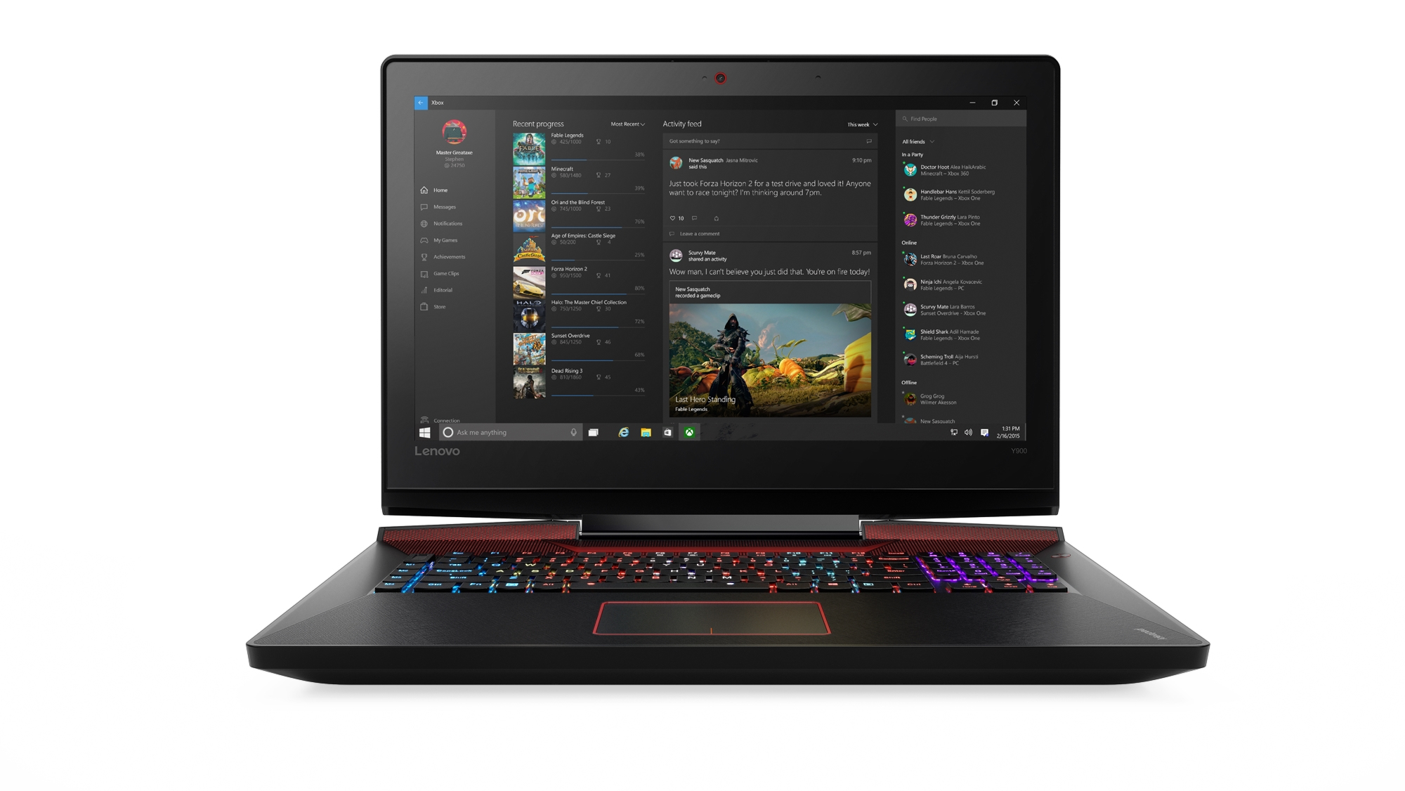 Lenovo IdeaPad Y900 Intel® Core™ i7 i7-6820HK Laptop – image 1