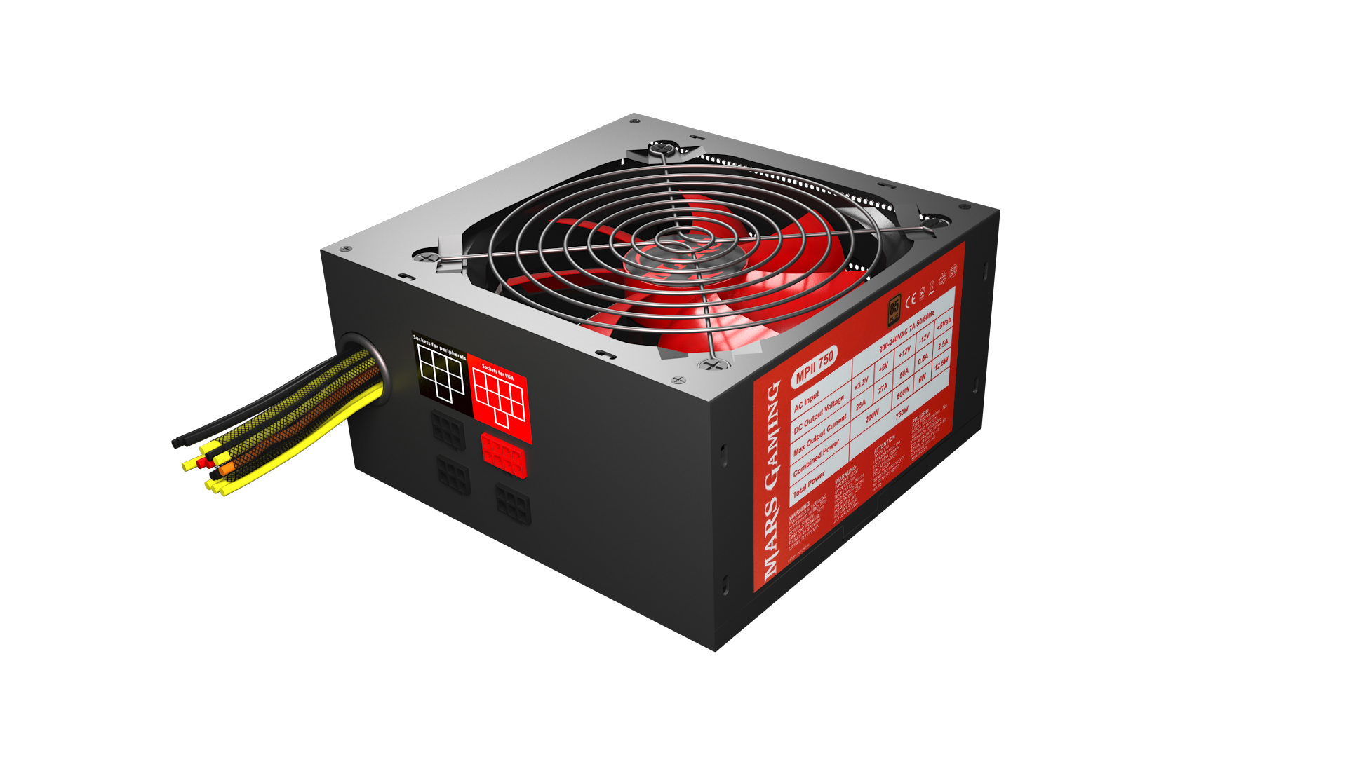 Mars Gaming MPII750 power supply unit – image 1