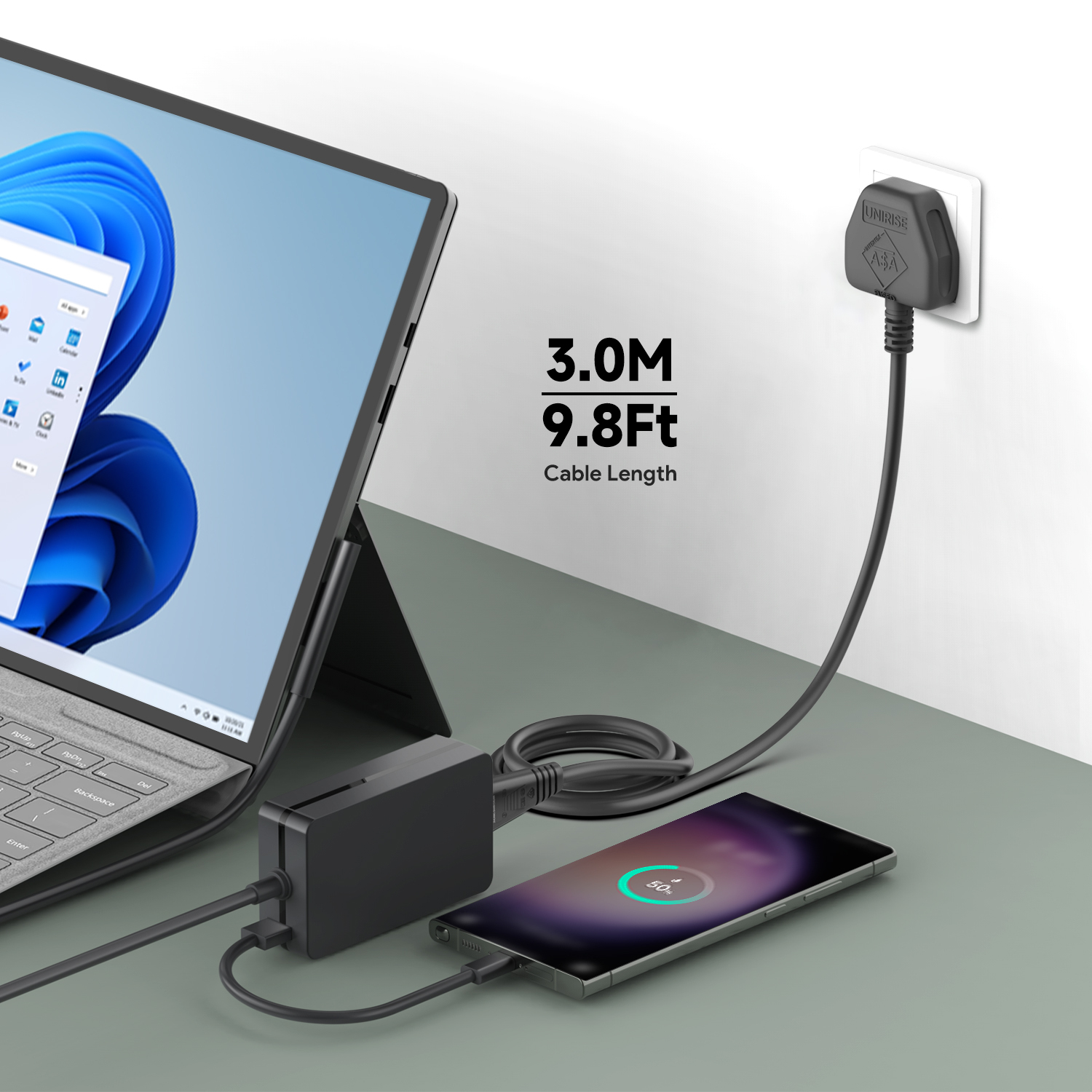 Origin Storage 65W Pro 5 6 7 8 Book Surface Charger 15V4A With 5V1A USB – image 2