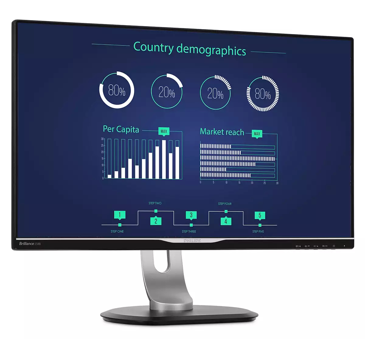 Philips Brilliance 258B6QUEB/27 computer monitor – image 5