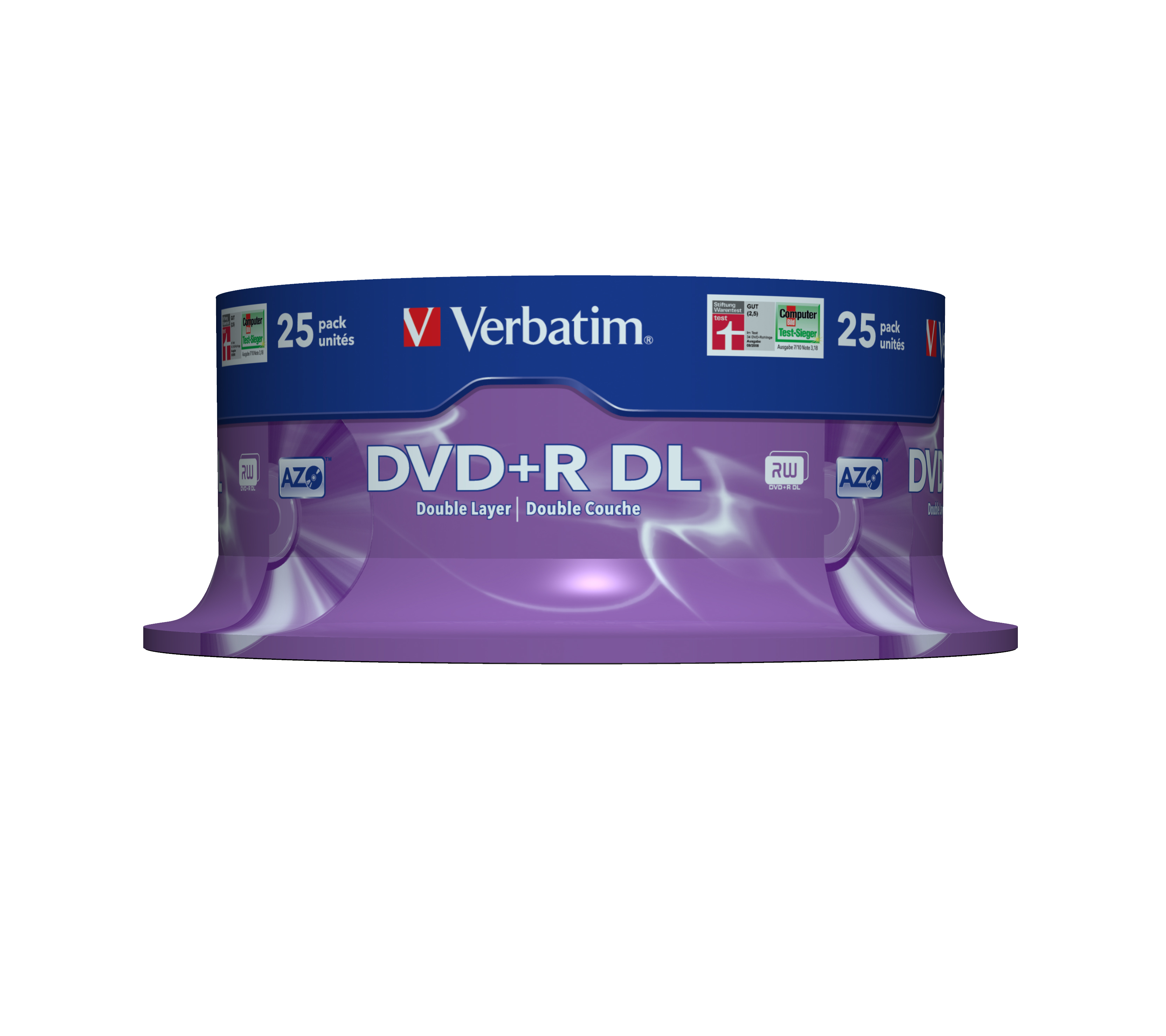 Verbatim DVD+R Double Layer 8x Matt Silver 25pk Spindle 8,5 GB DVD+R DL 25 styck